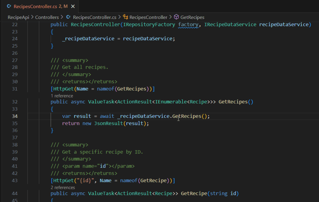 C# program written on computer screen for an example to viewers how python code looks like. 